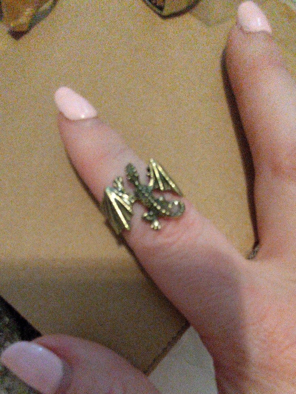 Gold Dragon Reptile Ring